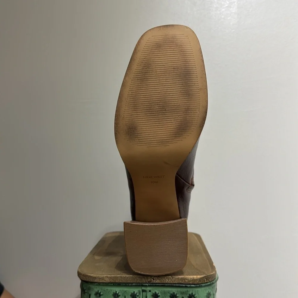 Nine West Brown Heeled Boots for Stylish Comfort - Picture 4 of 12